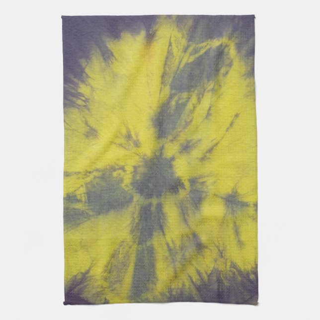 Tye Dye Composition #8 by Michael Moffa Kitchen Towel (Vertical)