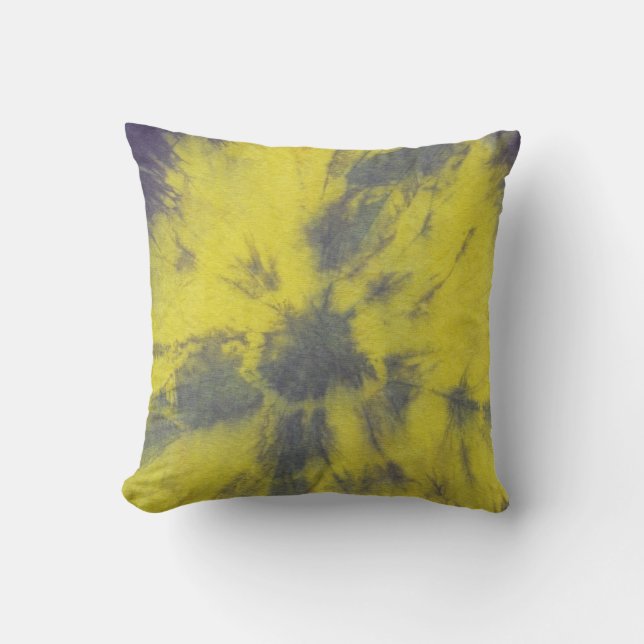 Tye Dye Composition #8 by Michael Moffa Throw Pillow (Front)