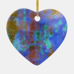 Tye Dye Composition #9 by Michael Moffa Ceramic Ornament