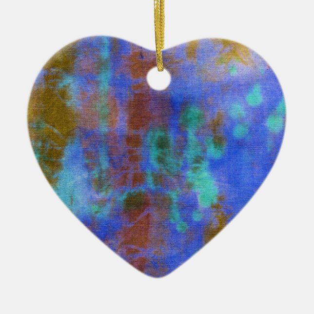Tye Dye Composition #9 by Michael Moffa Ceramic Ornament (Front)