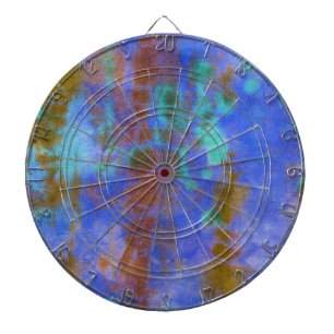 Tye Dye Composition #9 by Michael Moffa Dartboard