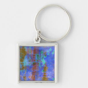 Tye Dye Composition #9 by Michael Moffa Keychain