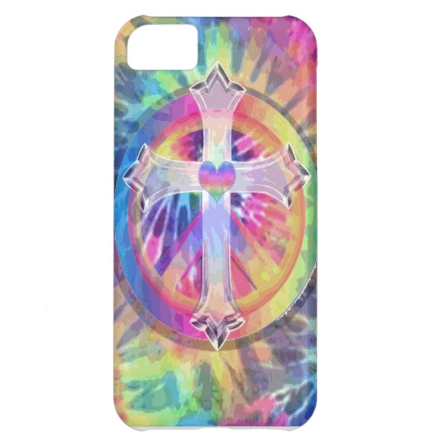 Tye Dye Cross Case-Mate iPhone Case (Back)