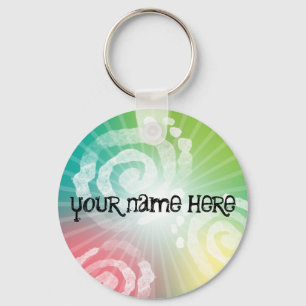 Tye-Dye Design Keychain