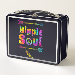 Tye-Dye Hippie Soul Metal Lunch Box