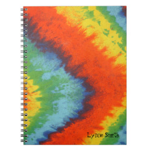 Tye Dye look Background, Personalized Notebook