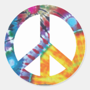 TYE DYE PEACE STICKERS