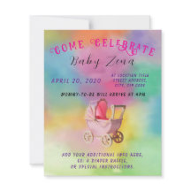 Tye-Dye Princess Baby Shower