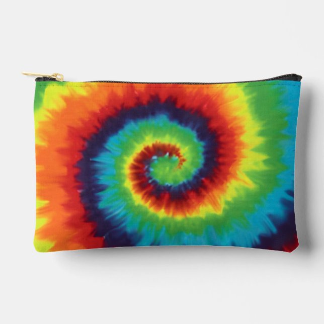 Tye dye print cut sew accessory pouch (Front)