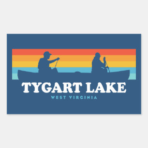 Tygart Lake West Virginia Canoe Sticker