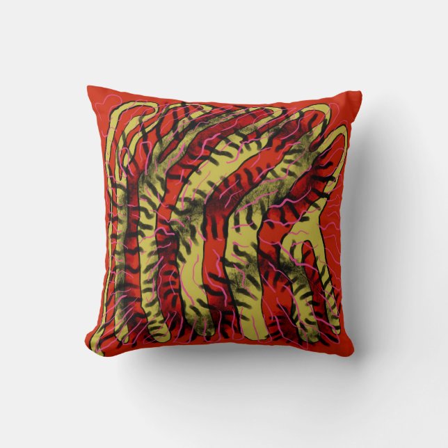 Tygerwyrm Throw Pillow (Front)
