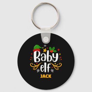 Tygraphy Baby Elf Fun Family Matching Baby T Shirt Keychain