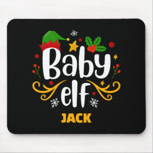 Tygraphy Baby Elf Fun Family Matching Baby T Shirt Mouse Pad