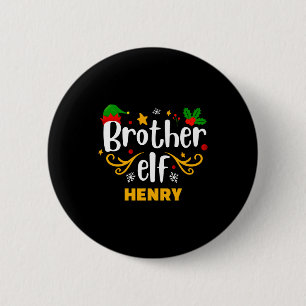 Tygraphy Brother Elf Fun Family Matching 2 Inch Round Button