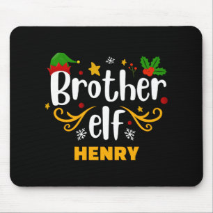 Tygraphy Brother Elf Fun Family Matching T Shirt Mouse Pad