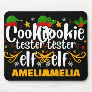 Tygraphy Cookie Tester Elf Family Matching T Shirt Mouse Pad