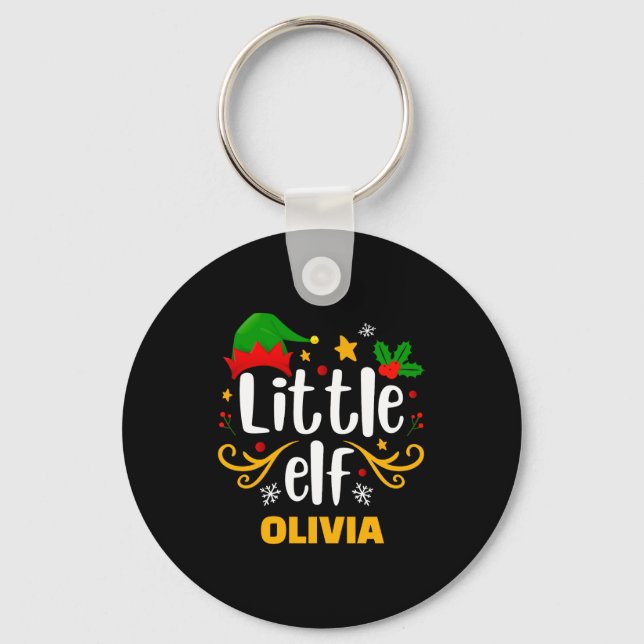 Tygraphy Little Elf Fun Family Matching  Keychain (Front)