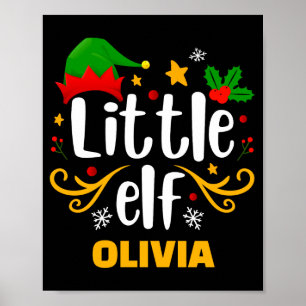 Tygraphy Little Elf Fun Family Matching Poster