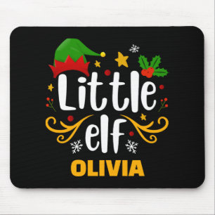 Tygraphy Little Elf Fun Family Matching T Shirt  Mouse Pad