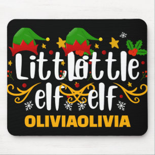 Tygraphy Little Elf Fun Family Matching T Shirt  Mouse Pad