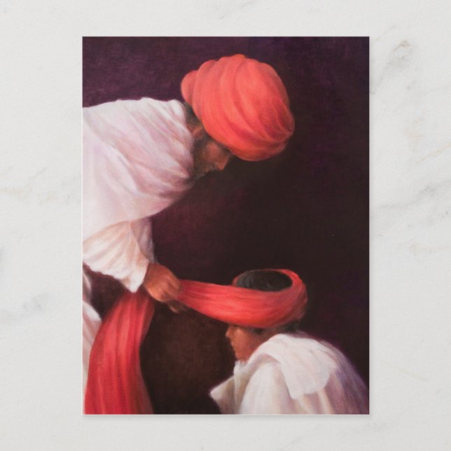 Tying a Turban 2010 Postcard (Front)