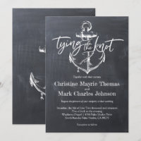 Tying the Knot Anchor Chalkboard Wedding