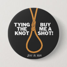 Tying the knot bachelor button personalized