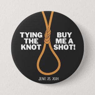 Tying the knot bachelor button personalized