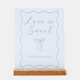 Tying the Knot bridal Shower Love is Sweet Favour Acrylic Sign