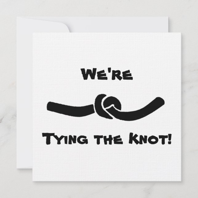 Tying the Knot Engagement Party Invitation (Front)