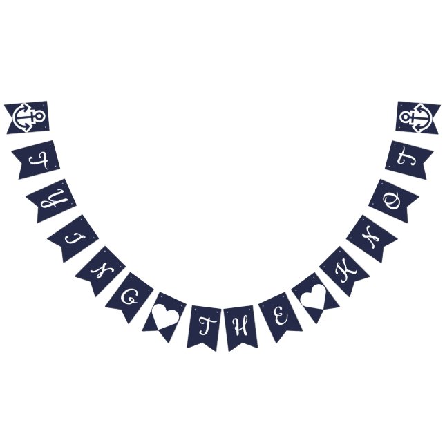 Tying The Knot Nautical Bunting Bunting Flags (All)
