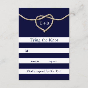 Tying the Knot Navy RSVP