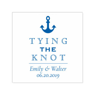 Tying the Knot   Personalized Self Inking Stamp