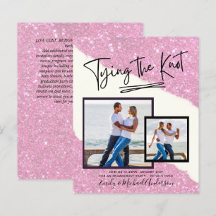 Tying The Knot - Photo Engagement Party Invitation