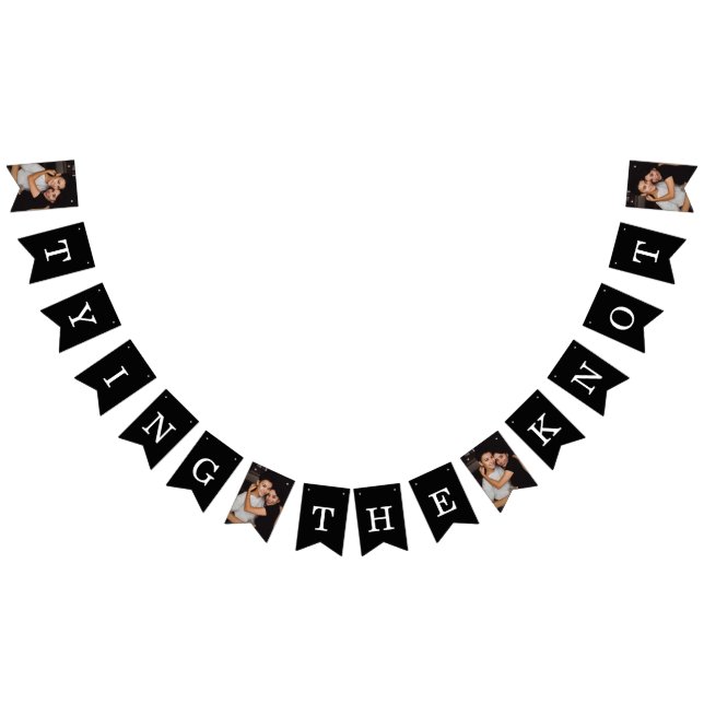 Tying The Knot Photo LGBTQ Bunting Flags (All)