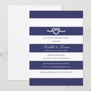 Tying The Knot   Rehearsal Dinner Invitation