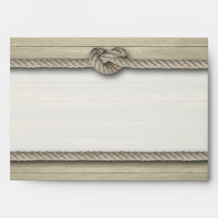 Tying The Knot Rustic Beach Wedding Envelope