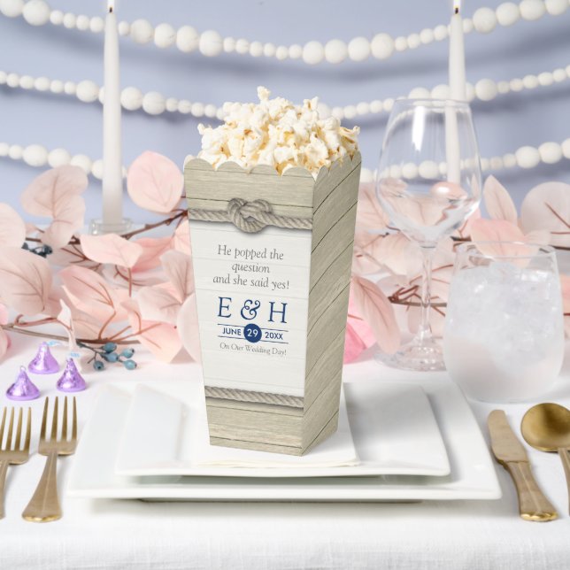 Tying The Knot Rustic Beach Wedding Favor Box (Wedding)