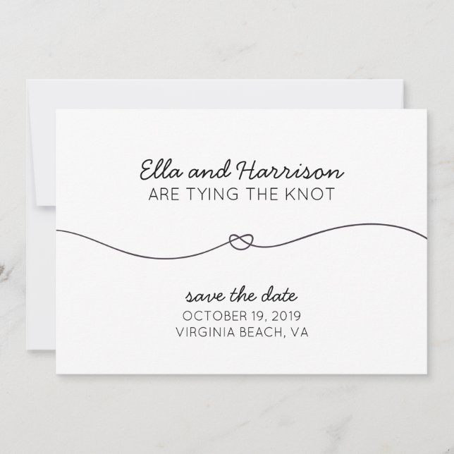 Tying the Knot, Save the Date/Engagement Party Save The Date (Front)