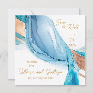 Tying the Knot Save the Date Wedding Announcement