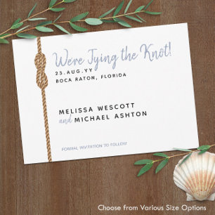 🌊 Tying the Knot Simple Nautical Save the Date