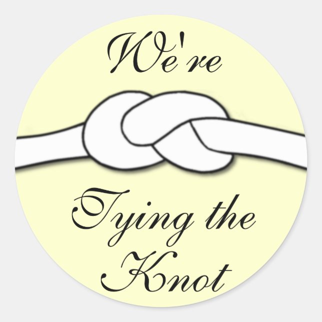 Tying the Knot Sticker (Front)