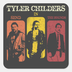 Tyler Childers Music Shirt Square Sticker