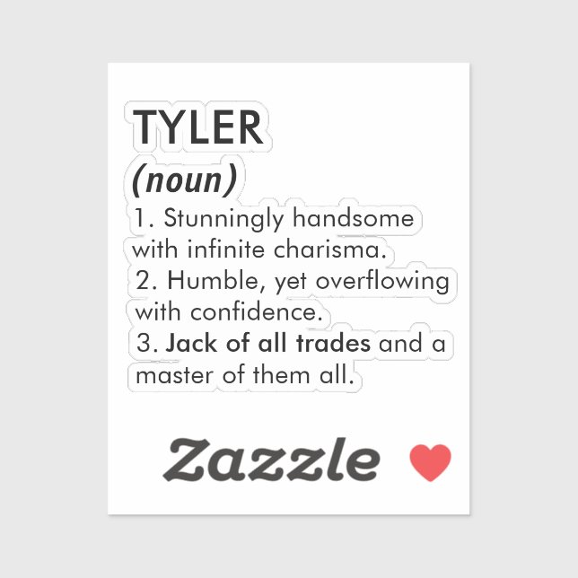 Tyler name, Editable name, Custom name (Sheet)