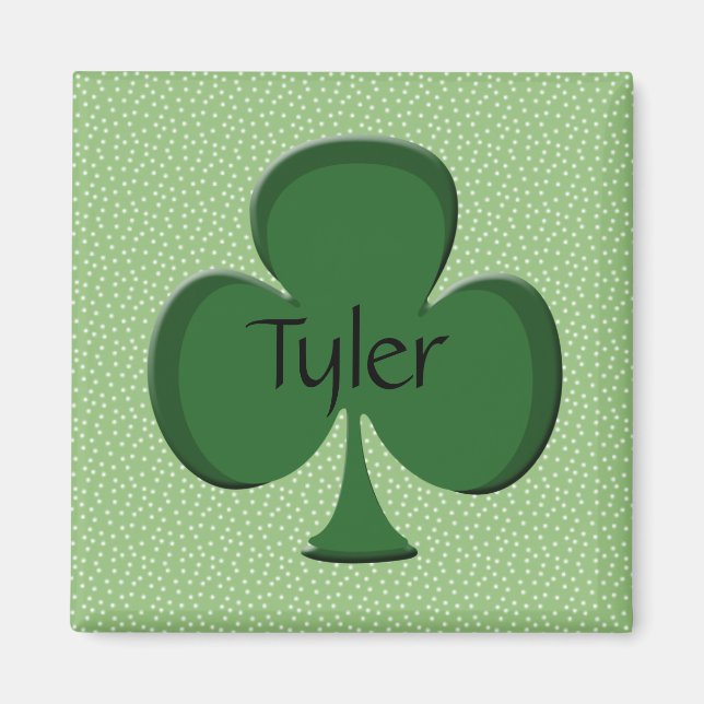 Tyler Shamrock Name Magnet (Front)