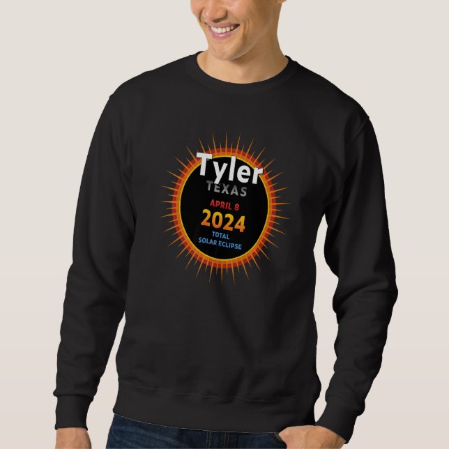 Tyler Texas TX Total Solar Eclipse 2024  2  Premiu Sweatshirt (Front)