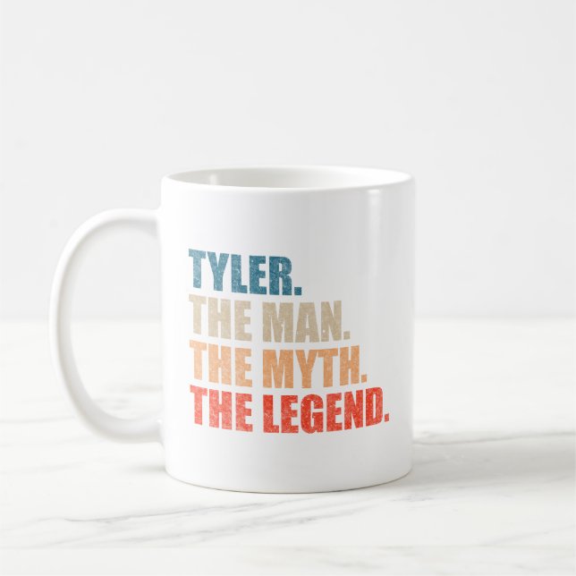 Tyler The Man The Myth The Legend Coffee Mug (Left)