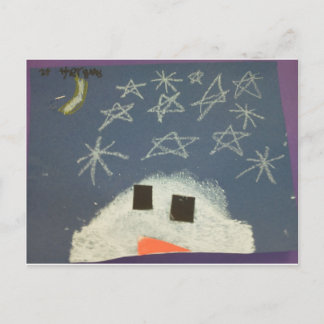 Tyler's Snowman Postcard
