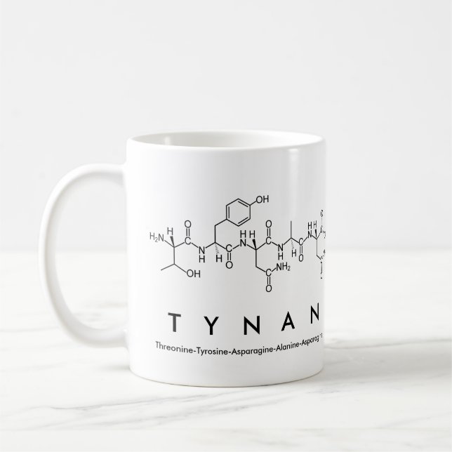 Tynan peptide name mug (Left)