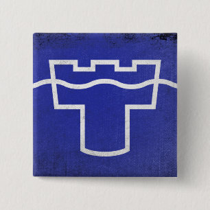 Tyne and Wear 2 Inch Square Button